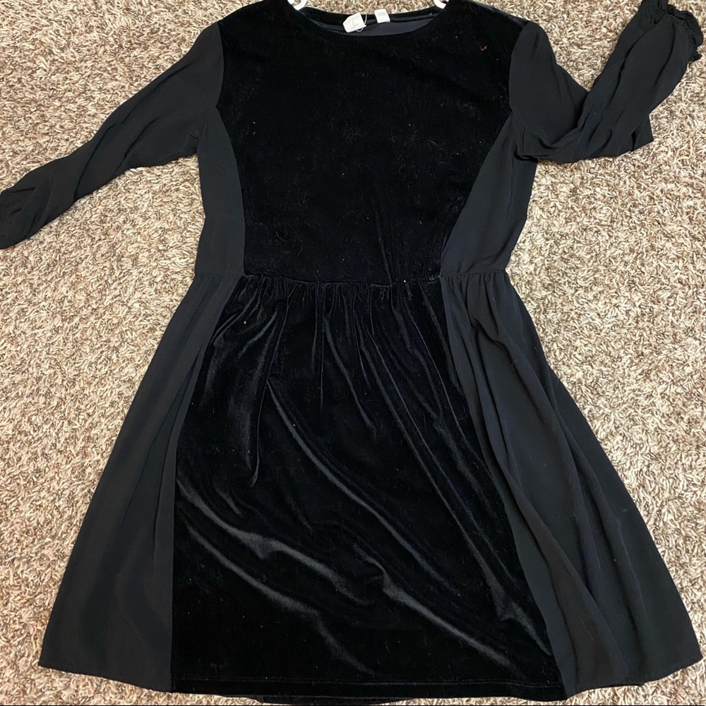 Black Velvet Party Dress